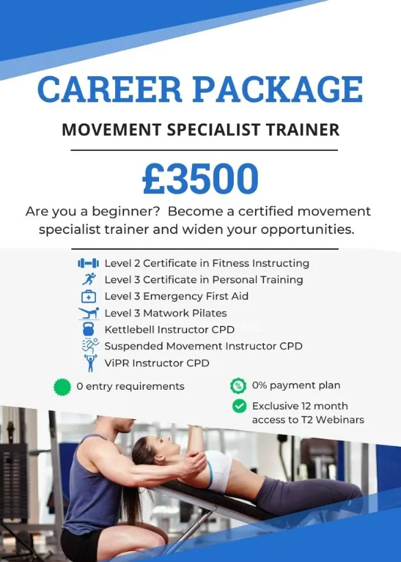 Movement Specialist Trainer course bundle by T2 Fitness Education